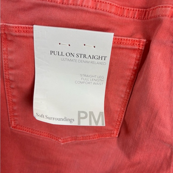 NEW Soft Surroundings Women's pull on Orange Jeans - Picture 11 of 11